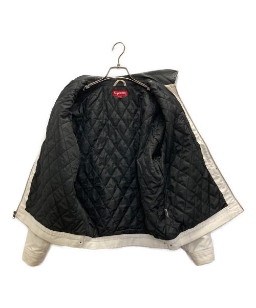 SUPREME（シュプリーム）SUPREME (シュプリーム) Leather Collar Work Jacket ホワイト サイズ:36の古着・服飾アイテム