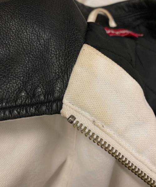 SUPREME（シュプリーム）SUPREME (シュプリーム) Leather Collar Work Jacket ホワイト サイズ:36の古着・服飾アイテム