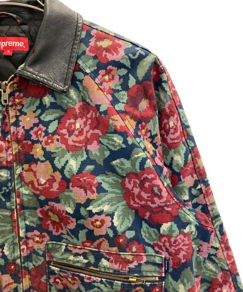 SUPREME（シュプリーム）Supreme (シュプリーム) Leather  Collar Work Jacket レッド サイズ:Sの古着・服飾アイテム