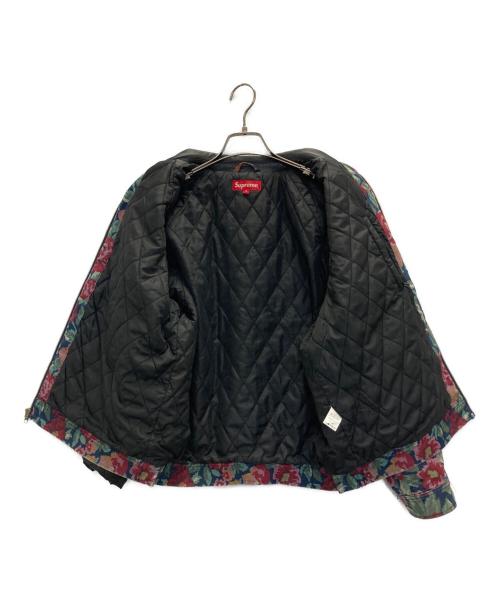 SUPREME（シュプリーム）Supreme (シュプリーム) Leather  Collar Work Jacket レッド サイズ:Sの古着・服飾アイテム