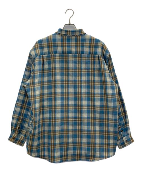KEBOZ（ケボズ）KEBOZ (ケボズ) チェックシャツ ブルー サイズ:Lの古着・服飾アイテム