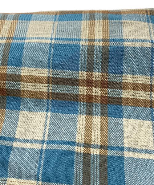 KEBOZ（ケボズ）KEBOZ (ケボズ) チェックシャツ ブルー サイズ:Lの古着・服飾アイテム