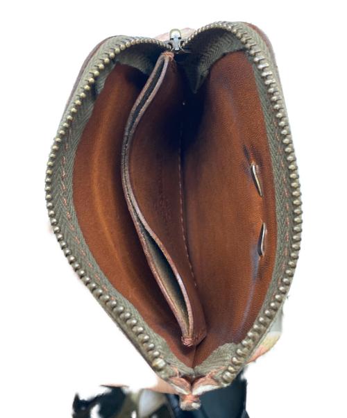 LARRY SMITH（ラリースミス）LARRY SMITH (ラリースミス) DEER SKIN L ZIP WALLET ブラウンの古着・服飾アイテム