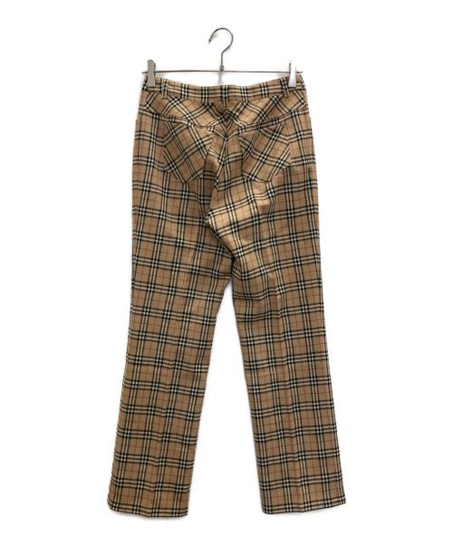 BURBERRY BLUE LABEL（バーバリー ブルー レーベル）BURBERRY BLUE LABEL (バーバリー ブルー レーベル) チェックパンツ ベージュ サイズ:38の古着・服飾アイテム