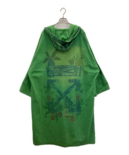 monthorigin（マンスオリジン）monthorigin (マンスオリジン) デニムプリントコート グリーン サイズ:Lの古着・服飾アイテム