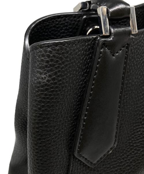 MICHAEL KORS（マイケルコース）MICHAEL KORS (マイケルコース) レザーチャームトートバッグ ブラックの古着・服飾アイテム
