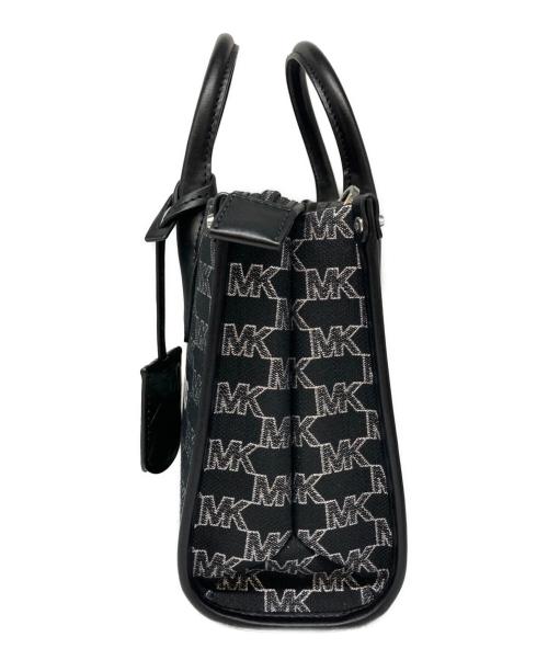MICHAEL KORS（マイケルコース）MICHAEL KORS (マイケルコース) ミレラ MKシグネチャーキャンバスショルダーバッグ ブラックの古着・服飾アイテム