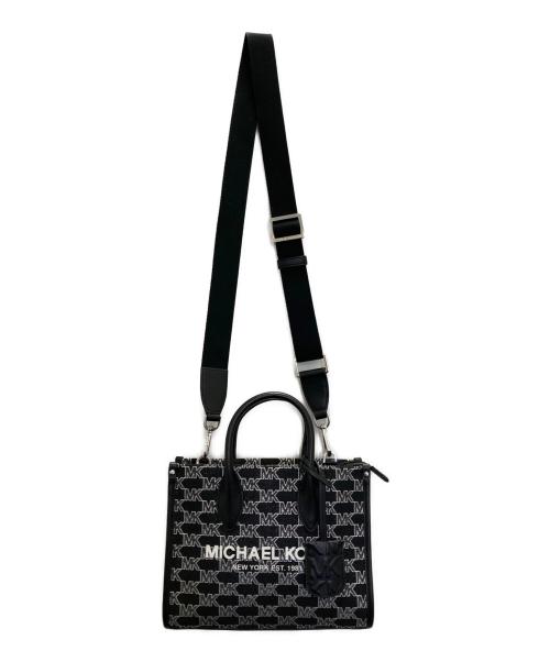 MICHAEL KORS（マイケルコース）MICHAEL KORS (マイケルコース) ミレラ MKシグネチャーキャンバスショルダーバッグ ブラックの古着・服飾アイテム