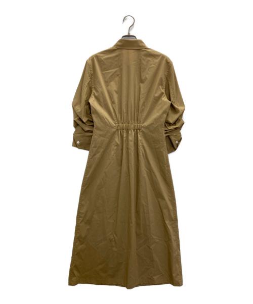 theory（セオリー）theory (セオリー) Relaxed Poplin Fixed Sleeve Dress ブラウン サイズ:Sの古着・服飾アイテム