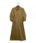 theory（セオリー）の古着「Relaxed Poplin Fixed Sleeve Dress」｜ブラウン
