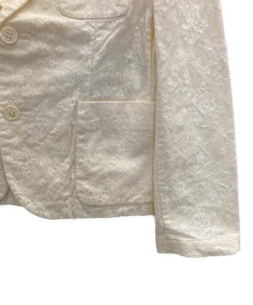 tricot COMME des GARCONS（トリココムデギャルソン）tricot COMME des GARCONS (トリココムデギャルソン) レーステーラードジャケット アイボリー サイズ:Sの古着・服飾アイテム