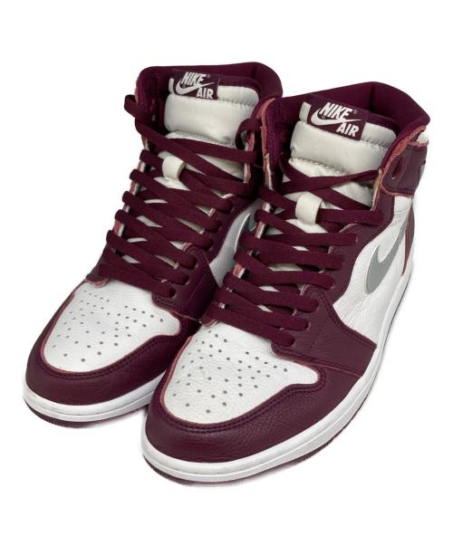 NIKE（ナイキ）NIKE (ナイキ) Air Jordan 1 High OG ボルドー×ホワイト サイズ:28㎝の古着・服飾アイテム