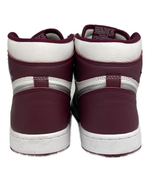 NIKE（ナイキ）NIKE (ナイキ) Air Jordan 1 High OG ボルドー×ホワイト サイズ:28㎝の古着・服飾アイテム