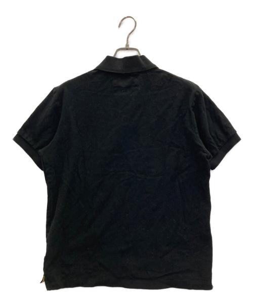 PAUL SMITH（ポールスミス）PAUL SMITH (ポールスミス) アーティストストライプ ポロシャツ ブラック サイズ:Lの古着・服飾アイテム