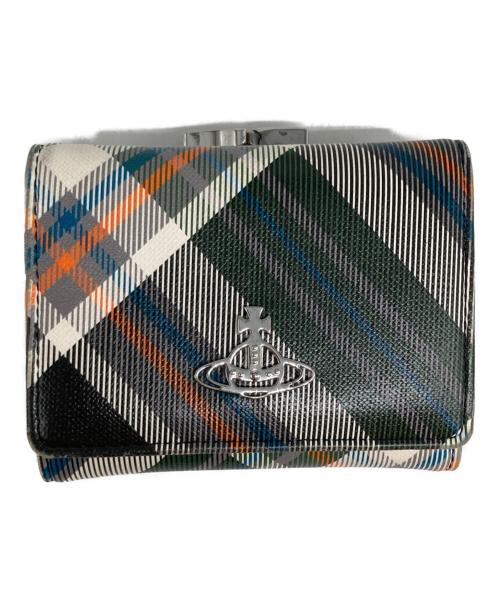 Vivienne Westwood（ヴィヴィアンウエストウッド）Vivienne Westwood (ヴィヴィアンウエストウッド) 3つ折り財布 グリーンの古着・服飾アイテム
