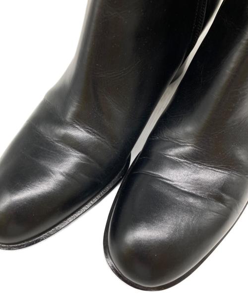 Salvatore Ferragamo（サルヴァトーレ フェラガモ）Salvatore Ferragamo (サルヴァトーレ フェラガモ) サイドジップブーツ ブラック サイズ:6 1/2の古着・服飾アイテム
