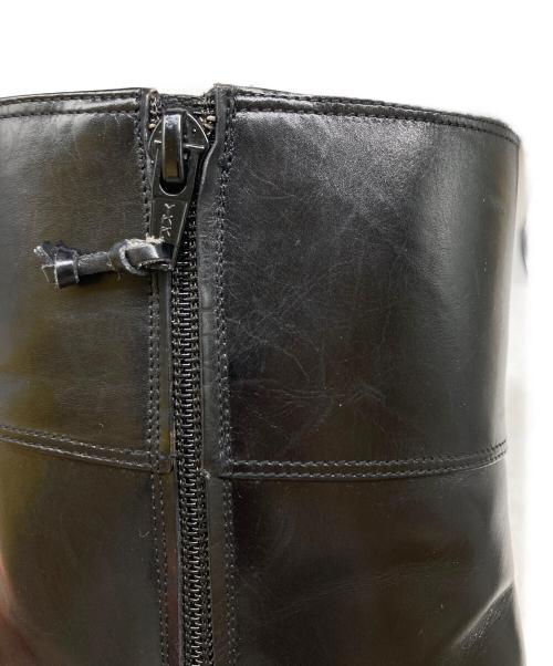 Salvatore Ferragamo（サルヴァトーレ フェラガモ）Salvatore Ferragamo (サルヴァトーレ フェラガモ) サイドジップブーツ ブラック サイズ:6 1/2の古着・服飾アイテム