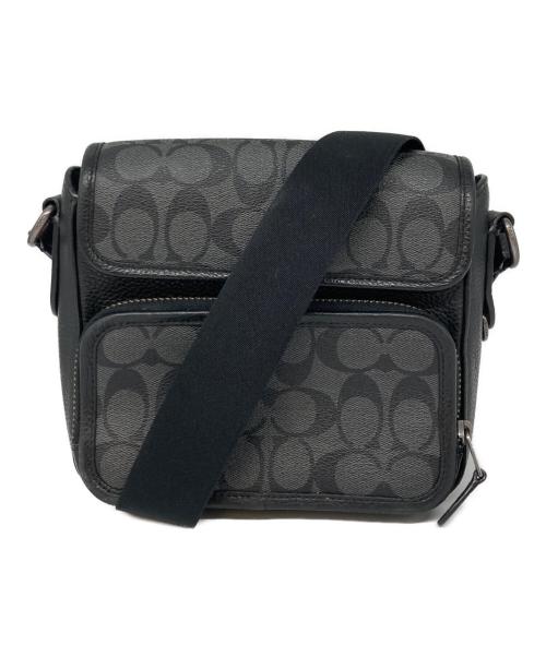 COACH（コーチ）COACH (コーチ) サリバンフラップクロスボディバッグ ブラックの古着・服飾アイテム