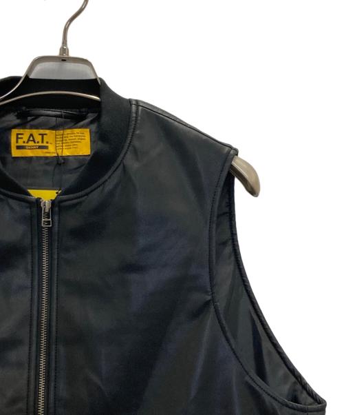 FAT（エフエーティー）FAT (エフエーティー) エコレザーベスト ブラック サイズ:SKINNY 未使用品の古着・服飾アイテム