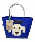 MARNIマルニ）の古着「カゴバッグ」｜ブルー