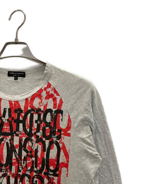 COMME des GARCONS HOMME PLUS（コムデギャルソンオムプリュス）COMME des GARCONS HOMME PLUS (コムデギャルソンオムプリュス) プリントカットソー グレー サイズ:Sの古着・服飾アイテム