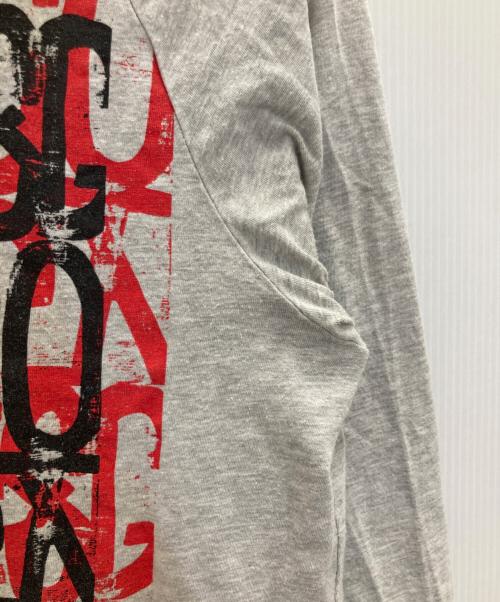 COMME des GARCONS HOMME PLUS（コムデギャルソンオムプリュス）COMME des GARCONS HOMME PLUS (コムデギャルソンオムプリュス) プリントカットソー グレー サイズ:Sの古着・服飾アイテム