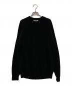 AURALEEオーラリー）の古着「SUPER HARD TWIST RIB KNIT P/O」｜ブラック