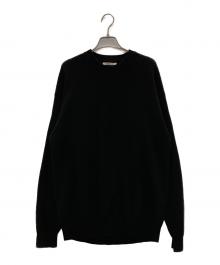 AURALEE（オーラリー）の古着「SUPER HARD TWIST RIB KNIT P/O」｜ブラック
