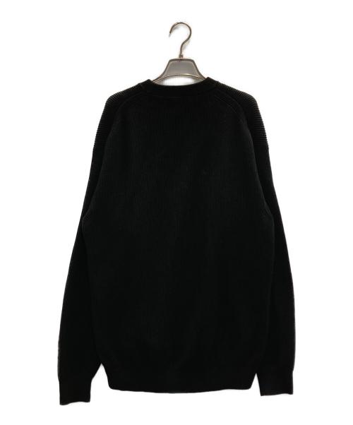 AURALEE（オーラリー）AURALEE (オーラリー) SUPER HARD TWIST RIB KNIT P/O ブラック サイズ:4の古着・服飾アイテム