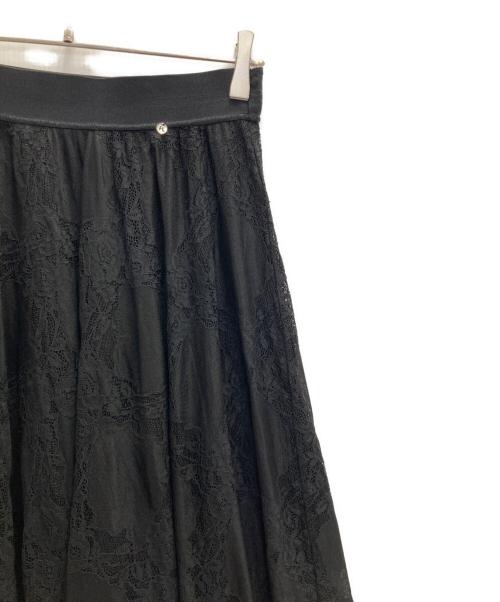 nissa（ニッサ）NISSA (ニッサ) レーススカート ブラック サイズ:40の古着・服飾アイテム