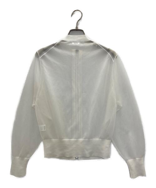 LOEFF（ロエフ）LOEFF (ロエフ) シアージップカーディガン ホワイト サイズ:不明の古着・服飾アイテム