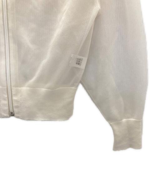 LOEFF（ロエフ）LOEFF (ロエフ) シアージップカーディガン ホワイト サイズ:不明の古着・服飾アイテム