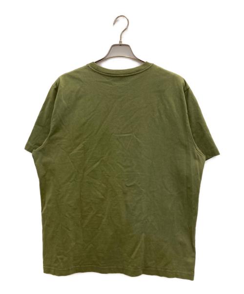 maison kitsune（メゾンキツネ）MAISON KITSUNE (メゾンキツネ) キツネワッペンTシャツ グリーン サイズ:Ｌの古着・服飾アイテム