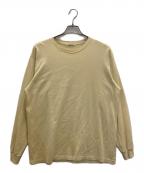 AURALEEオーラリー）の古着「LUSTER PLAITING L/S TEE」｜イエロー