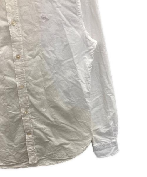 maison kitsune（メゾンキツネ）MAISON KITSUNE (メゾンキツネ) ボタンダウンシャツ ホワイト サイズ:38の古着・服飾アイテム