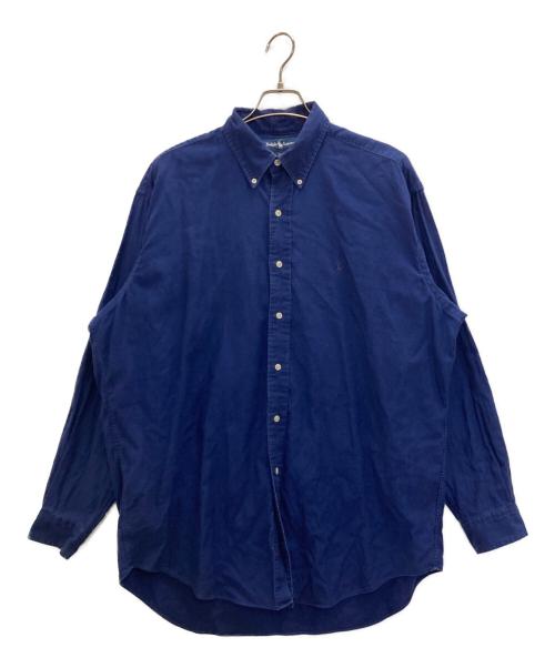 POLO RALPH LAUREN（ポロ・ラルフローレン）POLO RALPH LAUREN (ポロ・ラルフローレン) BLAKEポニー刺繍BDシャツ ネイビー サイズ:Ｌの古着・服飾アイテム