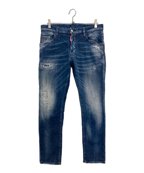 DSQUARED2（ディースクエアード）DSQUARED2 (ディースクエアード) SKATER JEAN インディゴ サイズ:48の古着・服飾アイテム