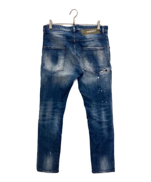 DSQUARED2（ディースクエアード）DSQUARED2 (ディースクエアード) SKATER JEAN インディゴ サイズ:48の古着・服飾アイテム