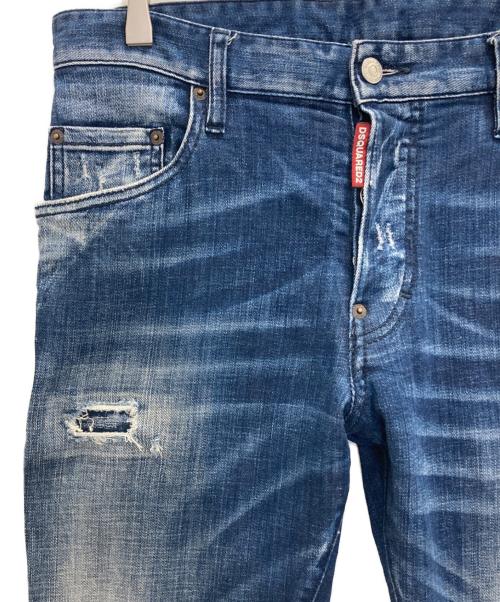 DSQUARED2（ディースクエアード）DSQUARED2 (ディースクエアード) SKATER JEAN インディゴ サイズ:48の古着・服飾アイテム