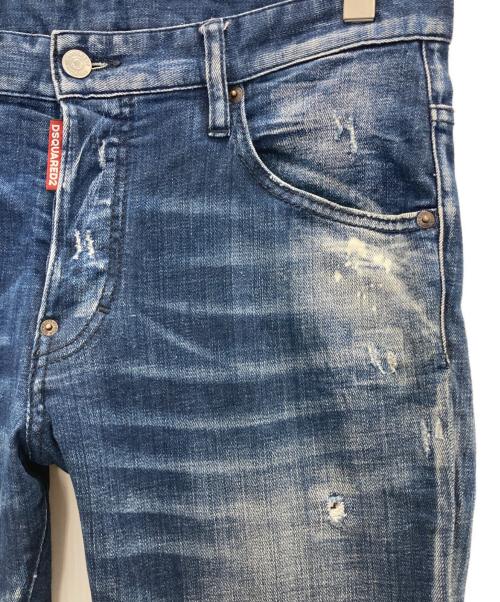 DSQUARED2（ディースクエアード）DSQUARED2 (ディースクエアード) SKATER JEAN インディゴ サイズ:48の古着・服飾アイテム