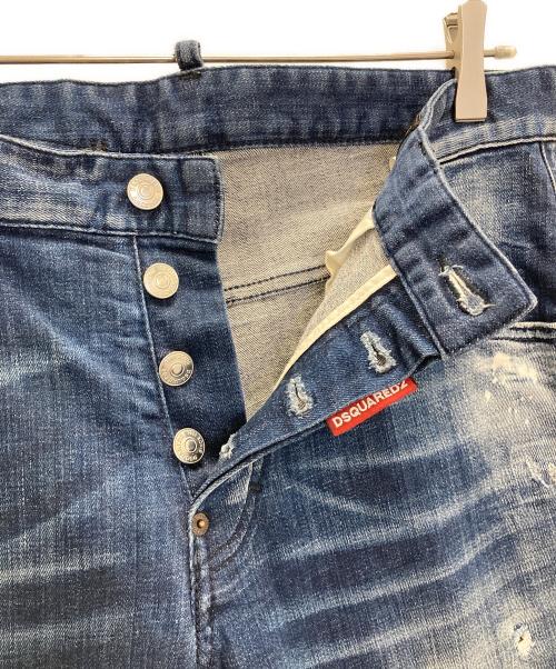 DSQUARED2（ディースクエアード）DSQUARED2 (ディースクエアード) SKATER JEAN インディゴ サイズ:48の古着・服飾アイテム
