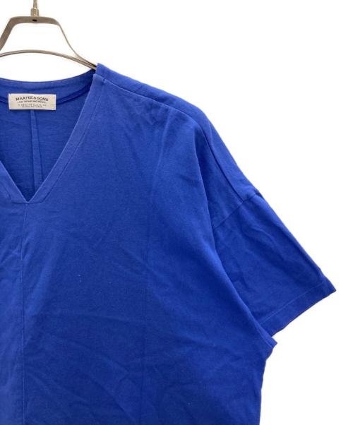 MAATEE&SONS（マーティーアンドサンズ）MAATEE&SONS (マーティーアンドサンズ) Japanese V-neck tee ブルー サイズ:2の古着・服飾アイテム