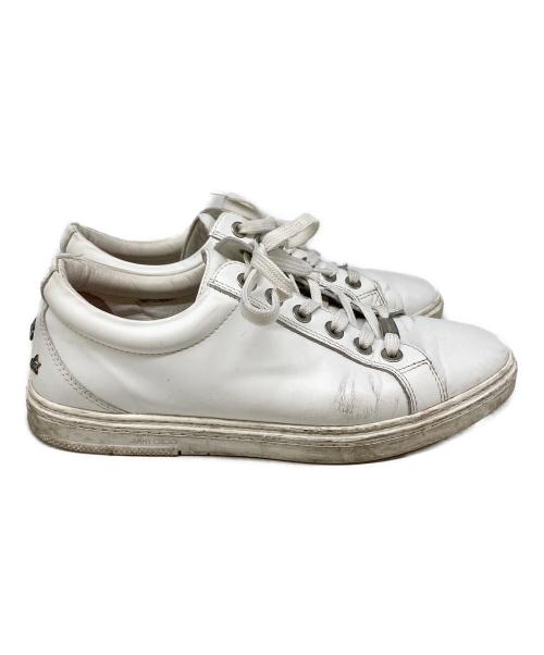 JIMMY CHOO（ジミーチュウ）JIMMY CHOO (ジミーチュウ) スタースタッズロゴプレートスニーカー ホワイト サイズ:42の古着・服飾アイテム