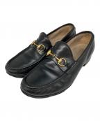 GUCCIグッチ）の古着「オールドホースビットローファー」｜ブラック