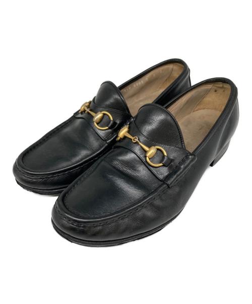GUCCI（グッチ）GUCCI (グッチ) オールドホースビットローファー ブラック サイズ:9Dの古着・服飾アイテム
