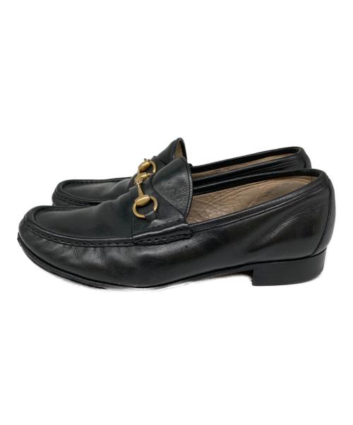 GUCCI（グッチ）GUCCI (グッチ) オールドホースビットローファー ブラック サイズ:9Dの古着・服飾アイテム