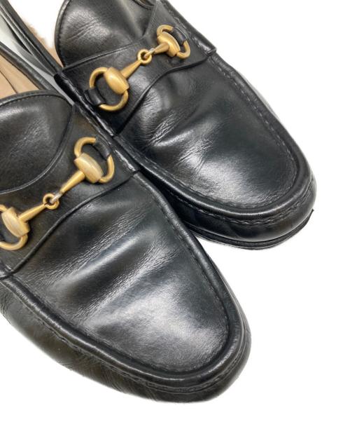 GUCCI（グッチ）GUCCI (グッチ) オールドホースビットローファー ブラック サイズ:9Dの古着・服飾アイテム