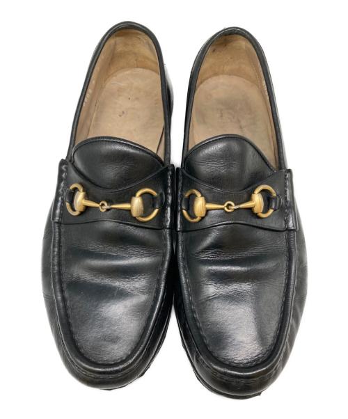 GUCCI（グッチ）GUCCI (グッチ) オールドホースビットローファー ブラック サイズ:9Dの古着・服飾アイテム