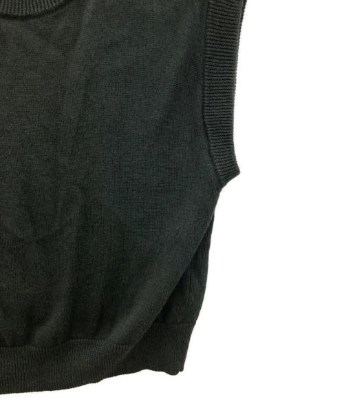 MARGARET HOWELL（マーガレットハウエル）MARGARET HOWELL (マーガレットハウエル) LINEN COTTON SILK SLIPOVERニットベスト グリーン サイズ:2の古着・服飾アイテム
