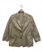 MARGARET HOWELLマーガレットハウエル）の古着「FINE COTTON TWILL ジャケット/ファイン コットン ツイルジャケット」｜ベージュ